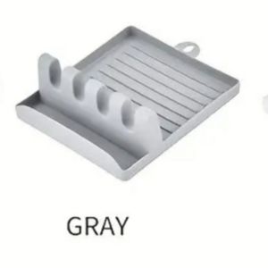 Gray Utensil & Lid Holder - New